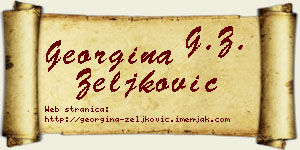 Georgina Zeljković vizit kartica
